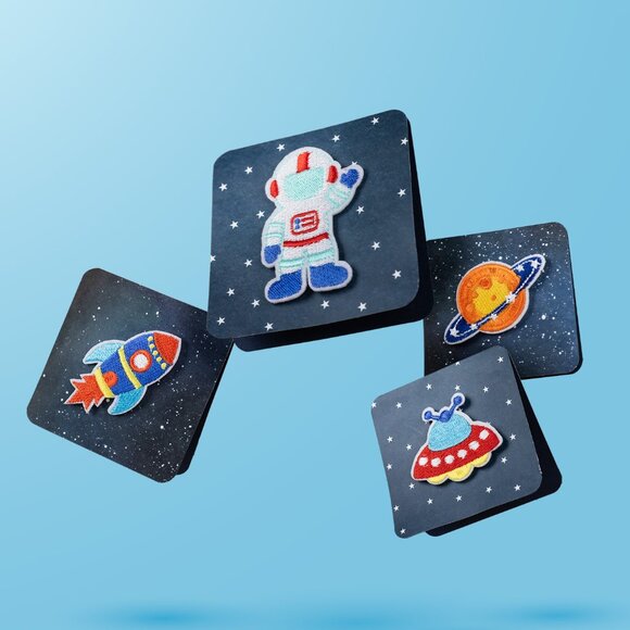 The Blue Ridge Nursery, Inc. Other - 3x3 Space Note Cards Mini Greeting Cards Birthday Thank You Outer Space Theme